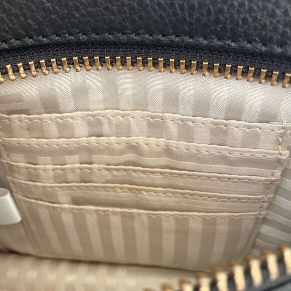 Kate Spade Saturday Women's Zip Closure Black Pebbled Leather Clutch Wristlet - Picture 9 of 11